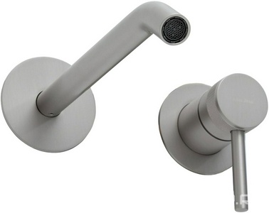 Смеситель для раковины, встраиваемый в стену, излив 203мм, встраив.часть в компл., (цв.браш.никель),  4,0 ZZ Allen Brau Priority 5.31D03-BN