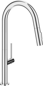 Смеситель для кухни, с вытяжным душем, 2 типа струи, (цв.хром),  ZZ Aqueduto ASSISTENTE ASI0200