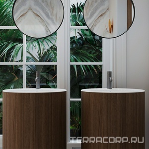 Смеситель для раковины M, без д/к, (цв.оружейная сталь),  ZZ Aqueduto Cano CAN0245