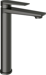 Смеситель для раковины L, Высокий, без д/к, (цв.оружейная сталь), LINHA ZZ