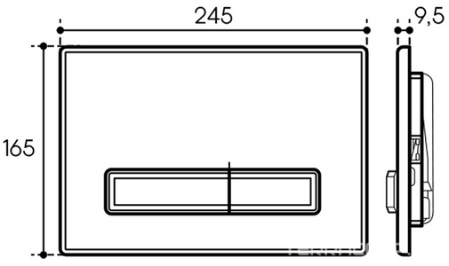 Компл.: унитаз подвесн,смыв Tornado,520х365мм,цв.белый глянц.,сиденье с микрол, инстал.д/унит,крепёж, клавиша смыв RETANGULO цв.белый гл.,  ZZ Aqueduto Ovo Plus AQDS128T