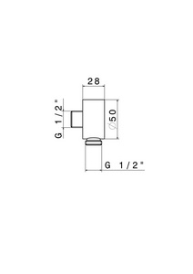 Монтажная часть  для душевого гарнитура, золотой атласный ZZ Kerama Marazzi OLE 2299KM.M0.071