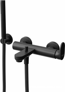 Ручной душ  с держателем для лейки и шлангом, без выхода для подачи воды, матовый черный ZZ Kerama Marazzi OLE 857KM.01.093