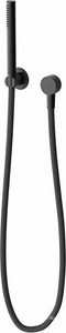 Ручной душ  с держателем для лейки и шлангом, без выхода для подачи воды, матовый черный ZZ Kerama Marazzi OLE 857KM.01.093