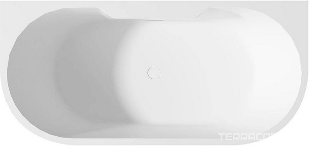 Ванна 1700х800h600мм, пристенная, на каркасе, интегрированный слив-прелив крышка слива в цвет ванны., (акрил цв.белый), Abber ZZ Abber Универсал AB9296-1.7