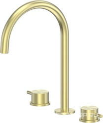 Смеситель для раковины, на 3 отв., без д/к, (цв.золото брашированное), Wasser Kreis 316 ZZ