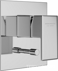 Встроенный однорычажный смеситель FUTURA для душа с переключателем на два потока, хром ZZ