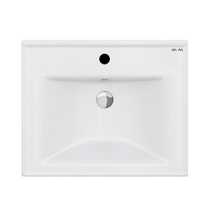 Раковина мебельная, керамическая, 55 см.  для тумбы  55, встроенная, цвет: белый, глянец, ZZ AMPM X-Joy M85AWCC0552WG64