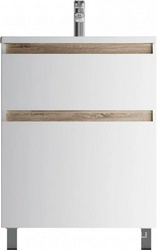 База под раковину, напольная, 65 см, 2 ящика, белый глянец ZZ AMPM X-Joy M85AFSX0652WG