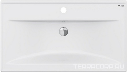 Раковина мебельная,керамическая, 80 см, встроенная, цвет: белый, глянец XX