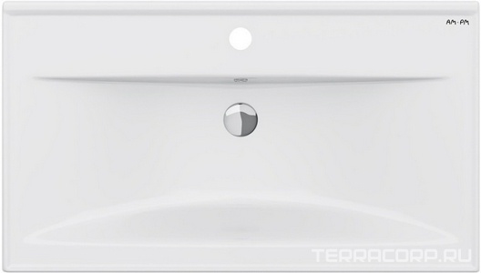 Раковина мебельная,керамическая, 80 см, встроенная, цвет: белый, глянец XX AMPM X-Joy M85AWCC0802WG