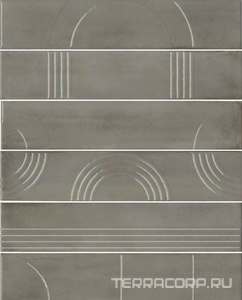 Керамическая плитка Kerama Marazzi Мажорель Панно  серый глянцевый (из 6 частей 6х28,5) 36x28,5x1 Серый 