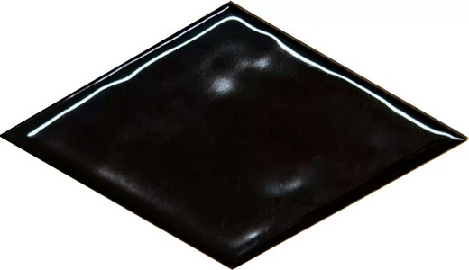 Керамическая плитка Kerama Marazzi Риад Декор  чёрный глянцевый 13,5x7,8x0,9 Черный 
