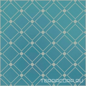 Керамическая плитка Kerama Marazzi Бахия Декор  1 бирюзовый глянцевый 9,8x9,8x0,7 Бирюзовый 
