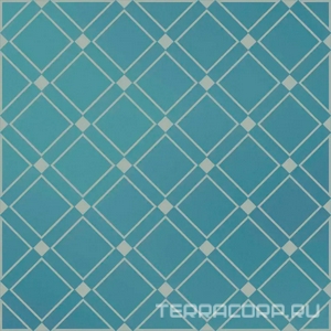 Керамическая плитка Kerama Marazzi Бахия Декор  1 бирюзовый глянцевый 9,8x9,8x0,7 Бирюзовый 