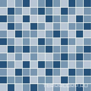 Керамическая плитка Kerama Marazzi Темари Декор  мозаичный микс синий матовый 29,8x29,8x0,35 Синий 