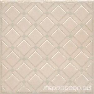 Керамическая плитка Kerama Marazzi Бахия Декор  1 бежевый светлый глянцевый 9,8x9,8x0,7 Бежевый 