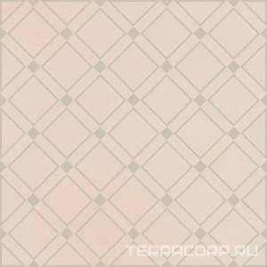 Керамическая плитка Kerama Marazzi Бахия Декор  1 бежевый светлый глянцевый 9,8x9,8x0,7 Бежевый 