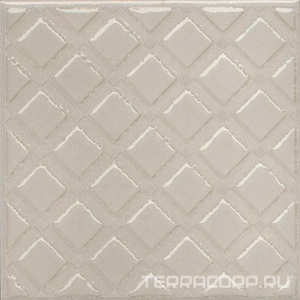 Керамическая плитка Kerama Marazzi Бахия Декор  1 серый светлый глянцевый 9,8x9,8x0,7 Серый 