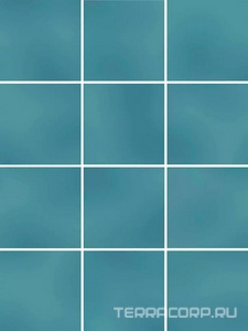 Керамическая плитка Kerama Marazzi Бахия  бирюзовый глянцевый 29,8х39,8 из 12 частей 9,8x9,8x0,7 Бирюзовый 