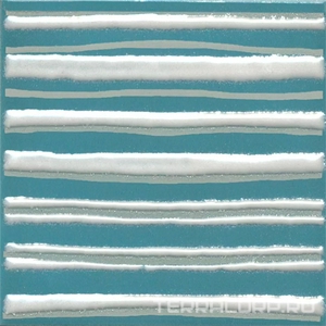Керамическая плитка Kerama Marazzi Бахия Декор  3 бирюзовый глянцевый 9,8x9,8x0,7 Бирюзовый 