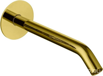 Излив для набора воды в ванну, встраиваемый в стену, 209мм, (цв.золото браш.),  ZZ Allen Brau Priority 5.31B18-GB