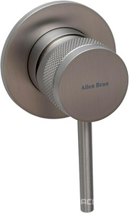 Смеситель для раковины, встраиваемый в стену, излив 195мм, встраив.часть в компл., (цв.графит браш.),  Allen Brau Priority 5.31030-MG