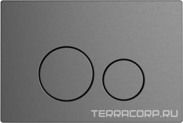 Кнопка двойного смыва, пневм., для инсталляции д/унитаза, (цв.графит), Priority 4.0 ZZ