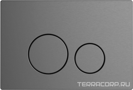 Кнопка двойного смыва, пневм., для инсталляции д/унитаза, (цв.графит),  4.0 ZZ Allen Brau Priority 9.20007.GR