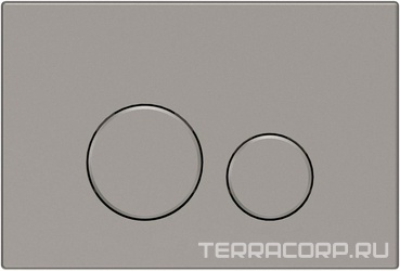 Кнопка двойного смыва, пневм., для инсталляции д/унитаза, (цв.никель браш.), Priority 3.0 ZZ