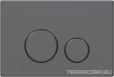 Кнопка двойного смыва, пневм., для инсталляции д/унитаза, (цв.графит),  3.0 ZZ Allen Brau Priority 9.20A01.GR