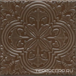 Декор Фес коричневый глянцевый 15x15x0,77