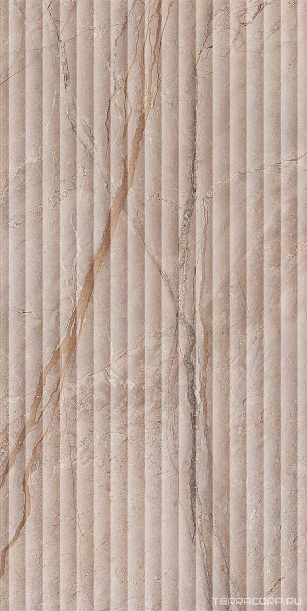 Керамическая плитка Kerama Marazzi Ифран бежевый светлый глянцевый структура обрезной 60x119,5x1 Бежевый, фото 7