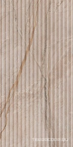 Керамическая плитка Kerama Marazzi Ифран  бежевый светлый глянцевый структура обрезной 60x119,5x1 Бежевый 