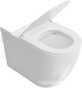 Унитазы Kerama Marazzi Sfera Чаша унитаза напольная, безободовый, БЕЗ бачка, крышка-сиденье в комплекте, цв.белый Белый 