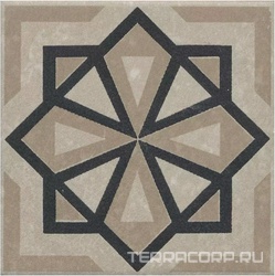 Декор Касабланка серый светлый матовый 9,8x9,8x0,7