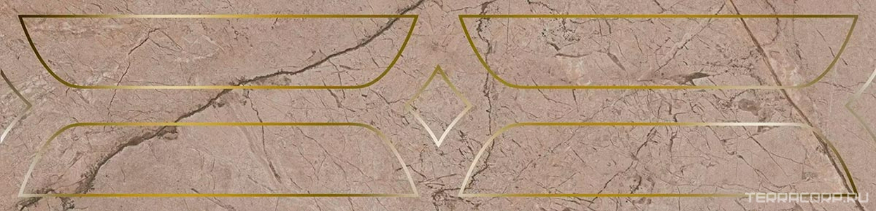 Керамическая плитка Kerama Marazzi Ифран Бордюр  бежевый светлый глянцевый обрезной 60x14,5x0,9 Бежевый 