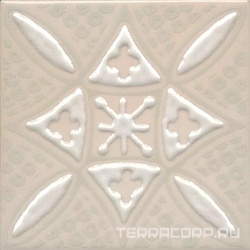 Декор Бахия 2 бежевый светлый глянцевый 9,8x9,8x0,7