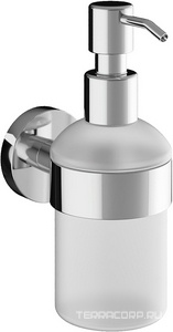 Дозатор настенный, (цв.хром / стекло мат.),  ZZ Aqueduto PONTO PON0400