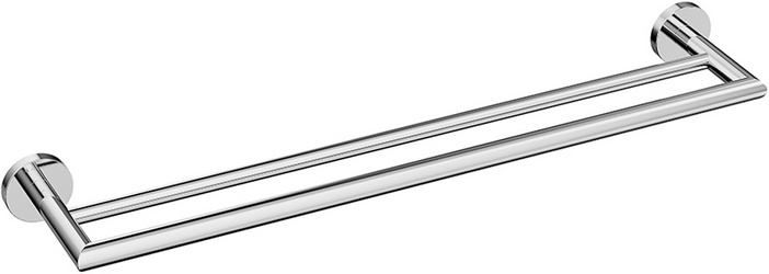 Полотенцедержатель двойной 600мм, (цв.хром), PONTO ZZ