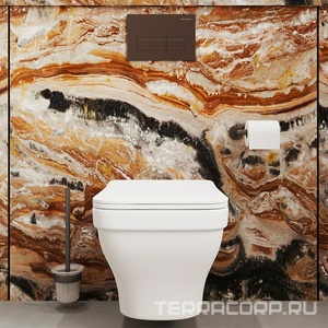 Ёрш настенный (цв.оружейная сталь / стекло мат.),  ZZ Aqueduto PONTO PON1045