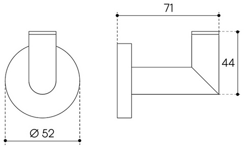 Крючок (цв.оружейная сталь),  ZZ Aqueduto PONTO PON0145