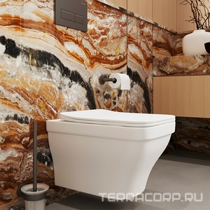 Держатель для туалетной бумаги (цв.оружейная сталь),  ZZ Aqueduto PONTO PON0945