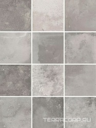 Спартель серый матовый 29,8х39,8 из 12 частей 9,8x9,8x0,7