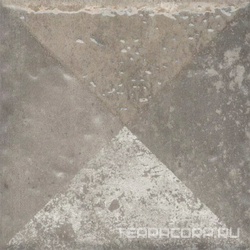 Декор Спартель 4 серый матовый 9,8x9,8x0,7