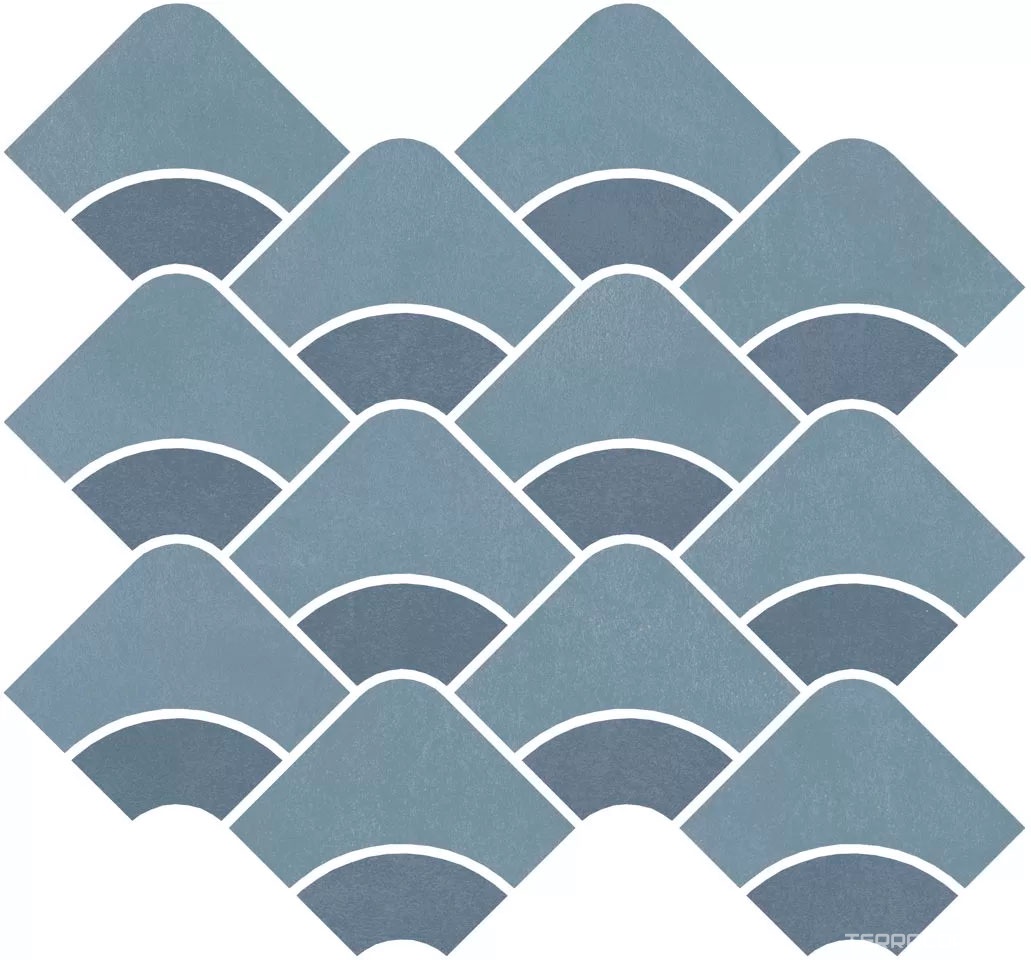 Керамическая плитка Kerama Marazzi Таделакт Декор наборный синий светлый, синий матовый обрезной 30x28x0,9 Комбинированный, фото 6
