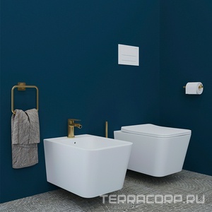 Держатель для туалетной бумаги (цв.шлифованное золото),  ZZ Aqueduto RESPINGO RES0950