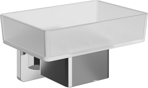 Мыльница настенная, (цв.хром / стекло мат.),  ZZ Aqueduto RESPINGO RES0300