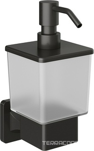 Дозатор настенный, (цв.оружейная сталь / стекло мат.),  ZZ Aqueduto RESPINGO RES0445