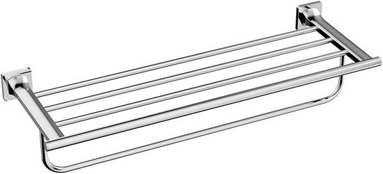 Полка для полотенец 600x208x131мм, (цв.хром), RESPINGO ZZ